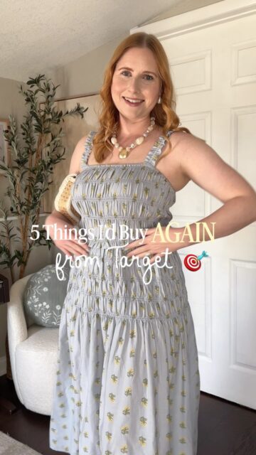 If you’re heading to Target soon, these are the 5 fashion finds I’d buy all over again 🤍🚨 type: WANT 📥 + see your in box! 

2 Anthro inspired dresses + 2 designer look for less sandals *PLUS* a super stretchy 💛 butter yellow Abercrombie inspired tank top are my sale picks for Target Circle Week!

These ☝🏻 are the pieces I’ve reached for again and again this summer because they look expensive without the designer price tag 🚫

If you love affordable style, Target fashion, midsize outfit ideas, and finding pieces you’ll actually wear, you’re in the right place 🌸✨ stay awhile and f0llow along @affordablebyamanda 🫶🏻

Which Target 🎯 find is your favorite? 

#TargetStyle #TargetFashion #TargetFinds #TargetHaul #AffordableFashion MidsizeFashion MidsizeStyle SummerStyle EverydayOutfits CasualStyle TargetDresses TargetShoes FashionFinds BudgetStyle StyleOnABudget AffordableOutfits WomenOver30Style OOTD FashionReels AffordableByAmanda TargetCircleWeek TargetCircle