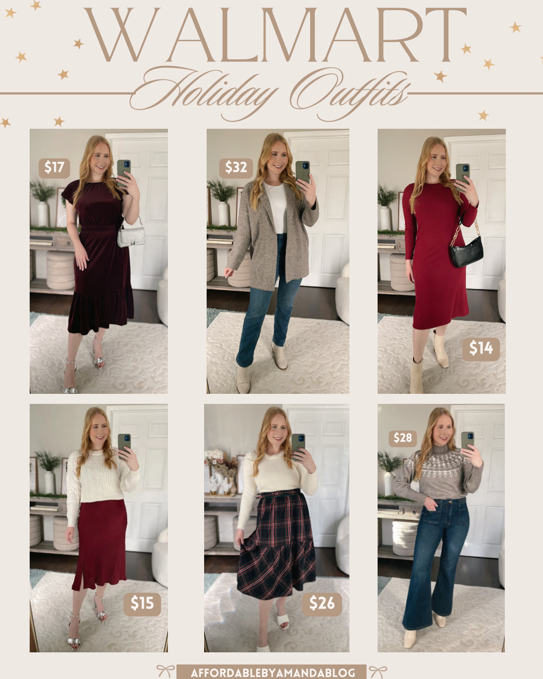 Holiday Outfit Ideas - holiday party outfit - christmas outfit - Walmart fashion - Walmart holiday outfits