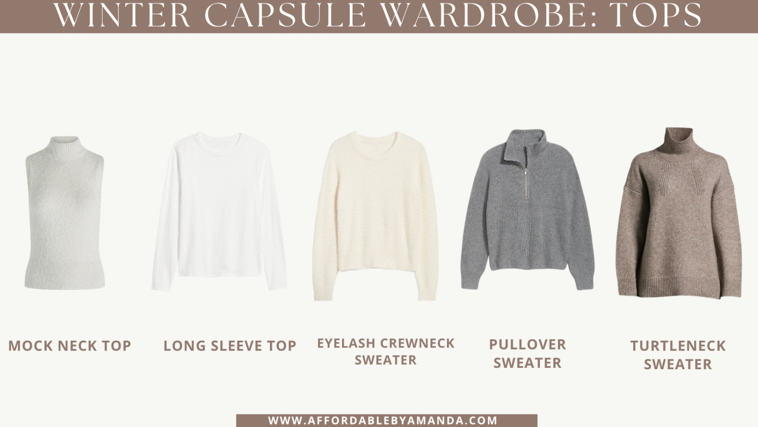 Winter Capsule Wardrobe 2024 - Affordable by Amanda