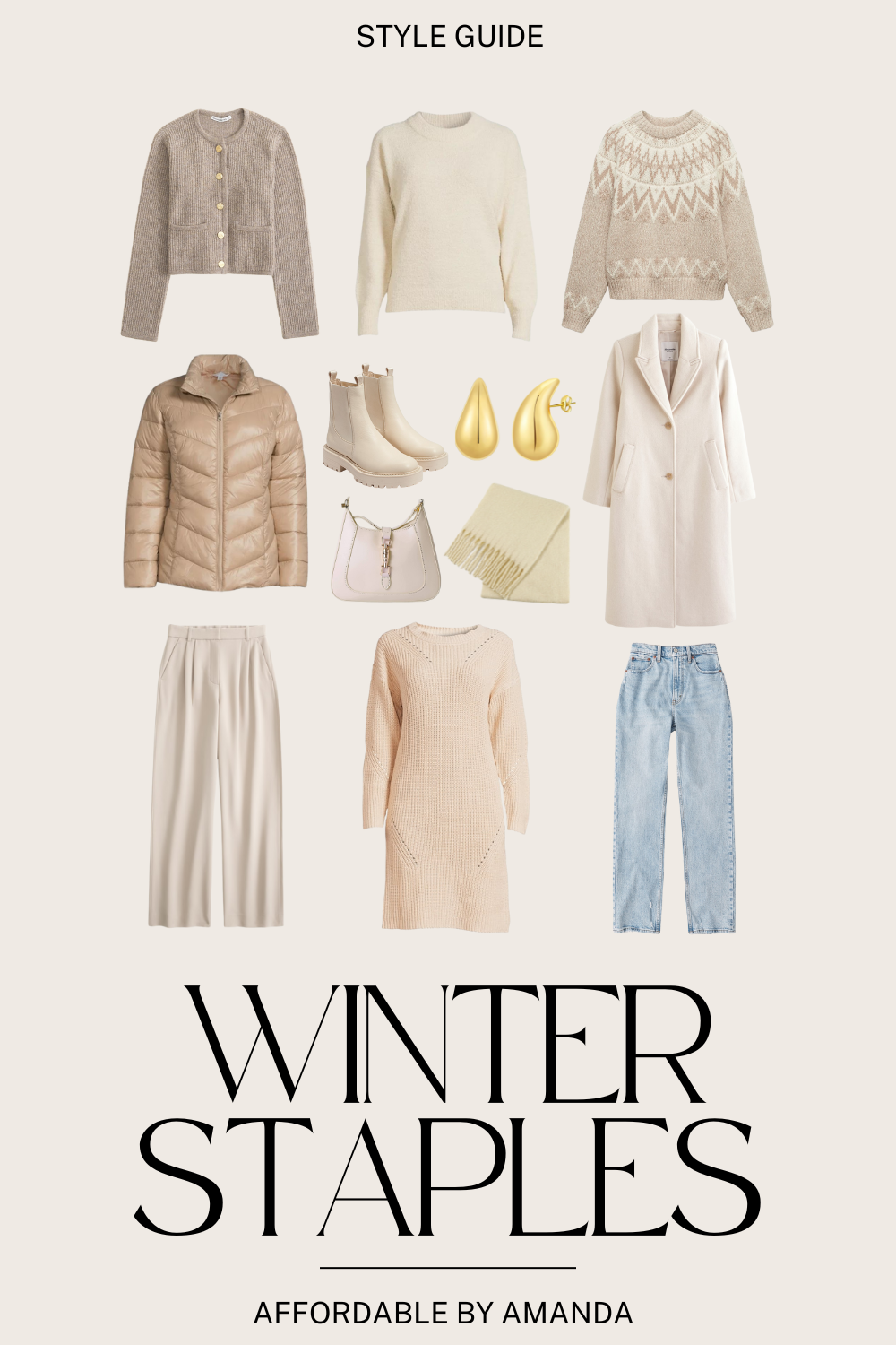 WINTER OUTFITS FOR WOMEN – TARGET WINTER CAPSULE WARDROBE STORY