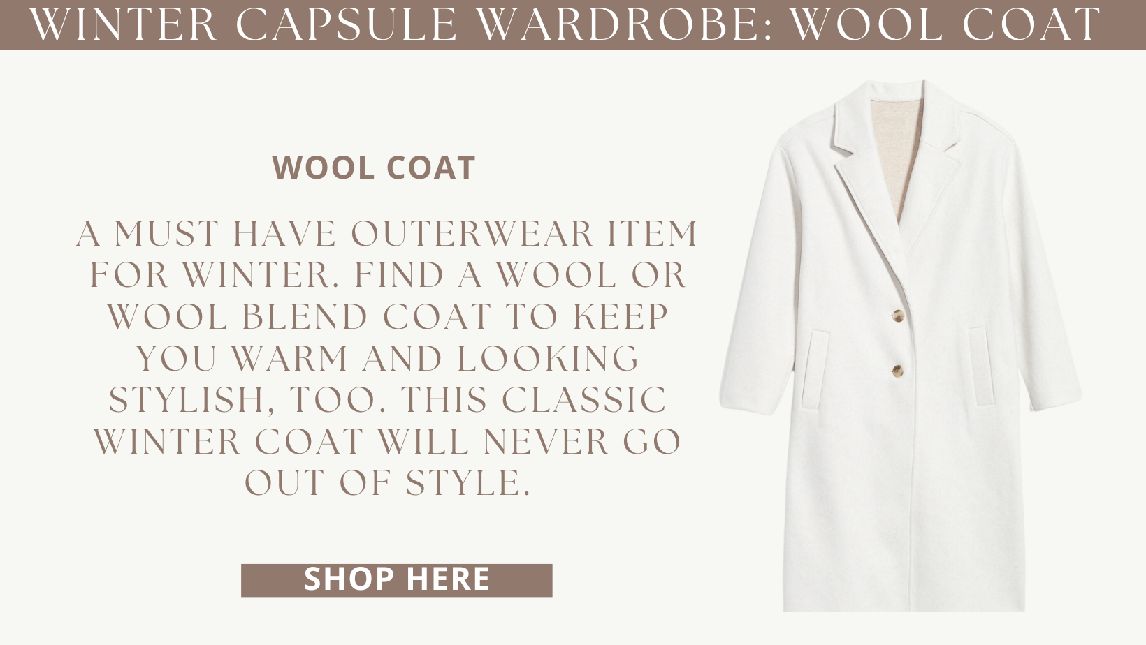 Wool-Blend Tailored Topcoat at Abercrombie