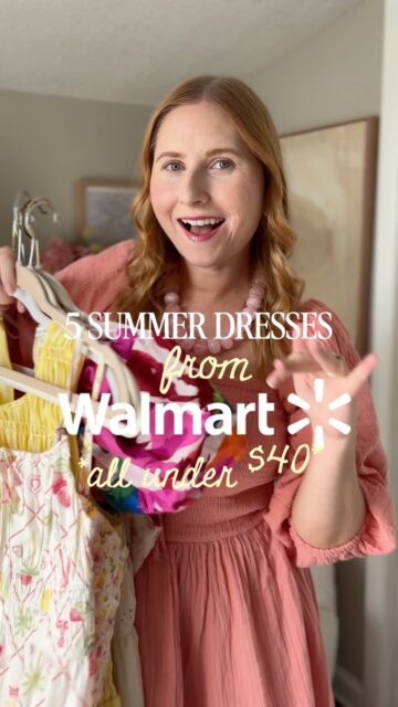 Write “DRESSES” 💬⬇️ to get details on these  5 affordable summer dresses from Walmart ✨🛒

Under $40? Cotton fabrics?? 😱 you have to check these out before they sell out! 

Perfect for upcoming travel plans to the beach, brunch, weekend outings, and date nights! ☀️🐚

Which dress would you wear? The last one is already selling out quickly and it’s definitely a top fave of mine with the puff sleeves and smocked style! ✨🌸

SIZING REFERENCE/stats- 5’6”, size 10

#walmartfashion #walmartfinds #walmartstyle #summerdresses #affordablefashion summeroutfits dressseason vacationoutfits midsizefashion everydaystyle budgetfashion walmartsummer brunchoutfit walmartfashion walmartdresses walmarthaul