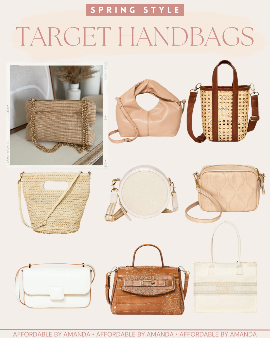 Spring Handbags & Purses at Target - Affordable by Amanda 