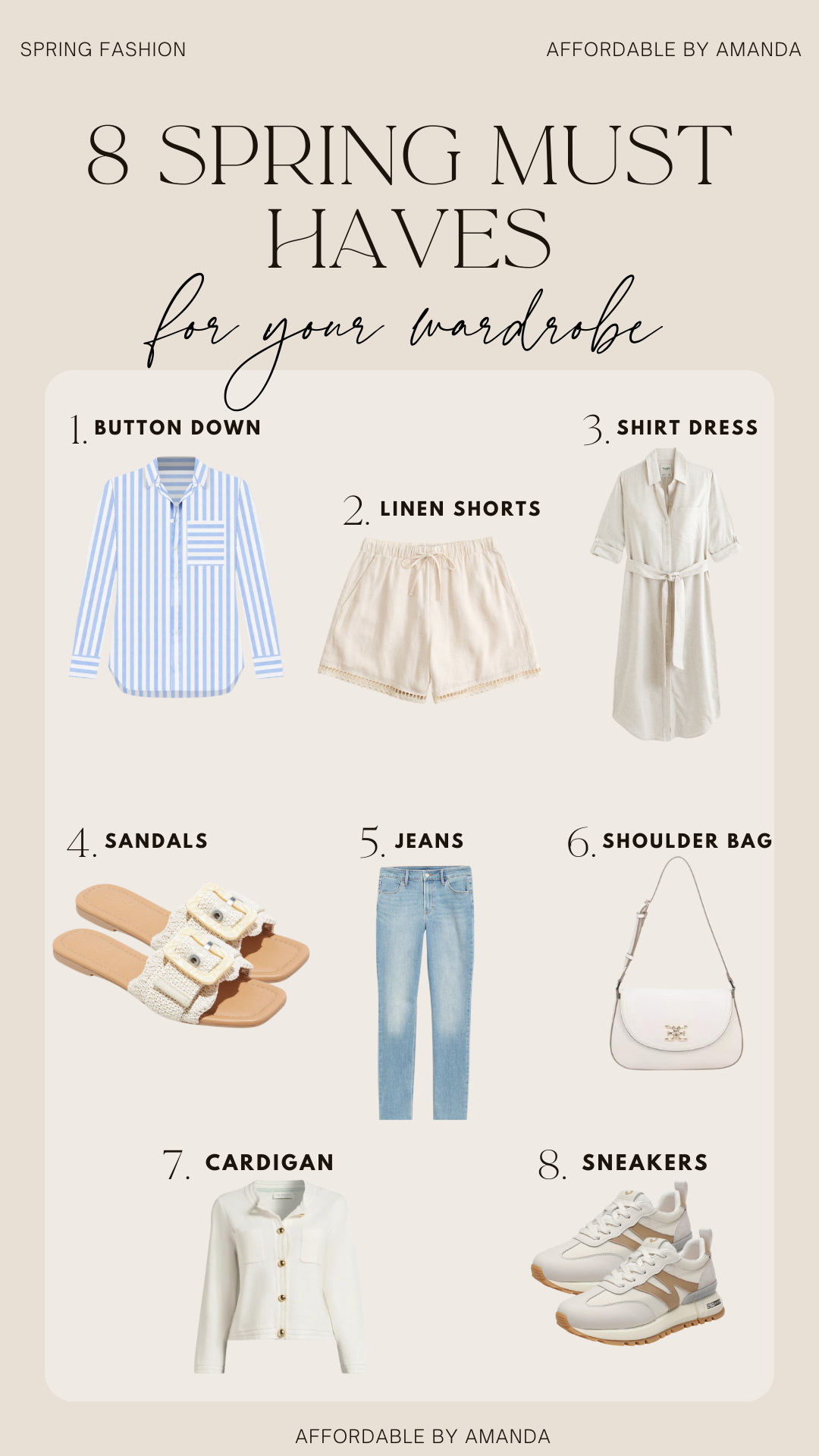 8 Spring Must Haves for 2024 - Affordable by Amanda