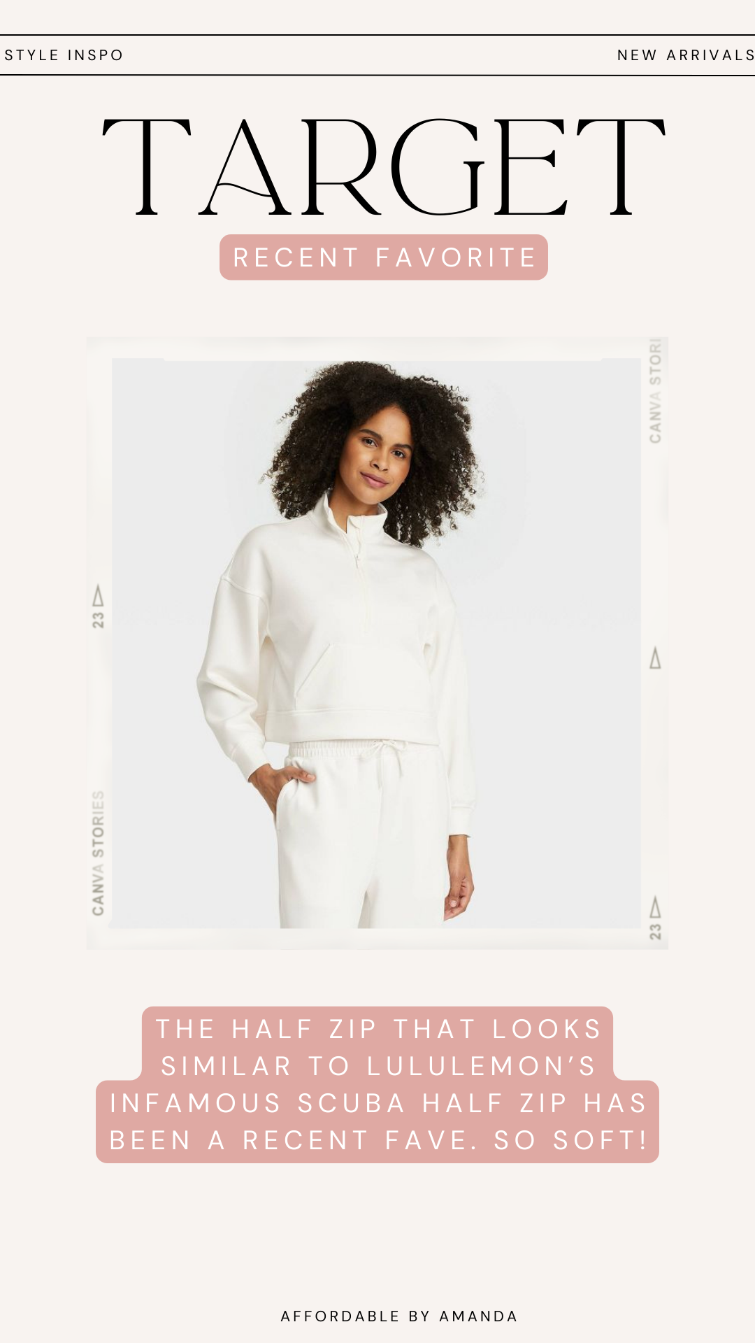 Women's Sandwash Half Zip Pullover - All In Motion™ 