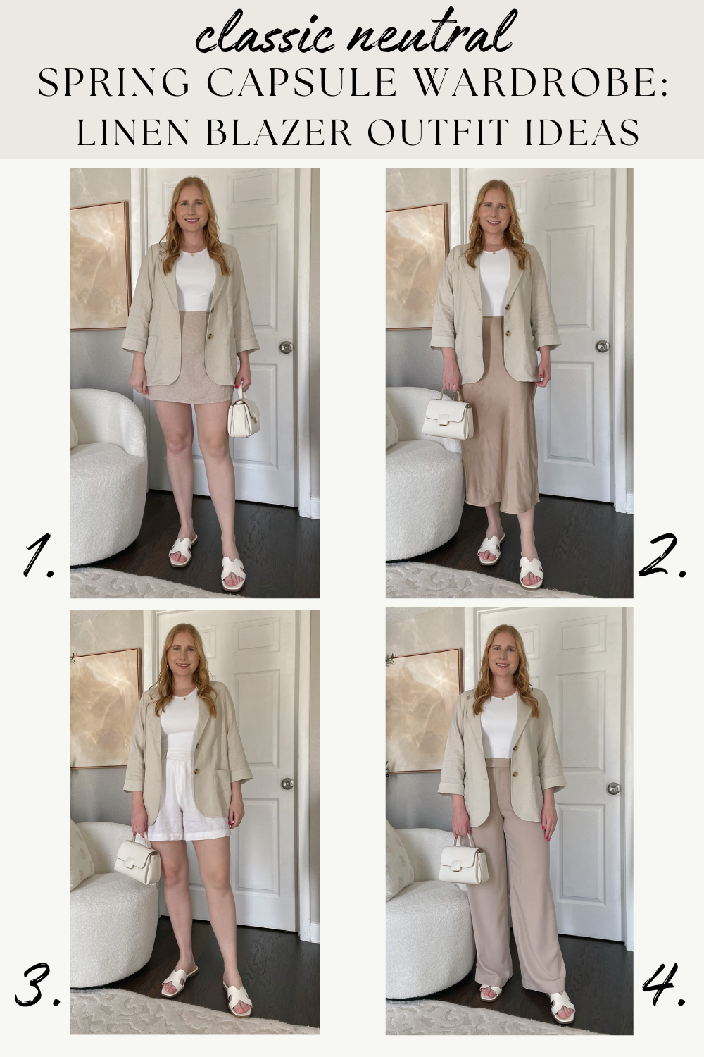 Spring Capsule Wardrobe: Linen Blazer Outfit Ideas 2024