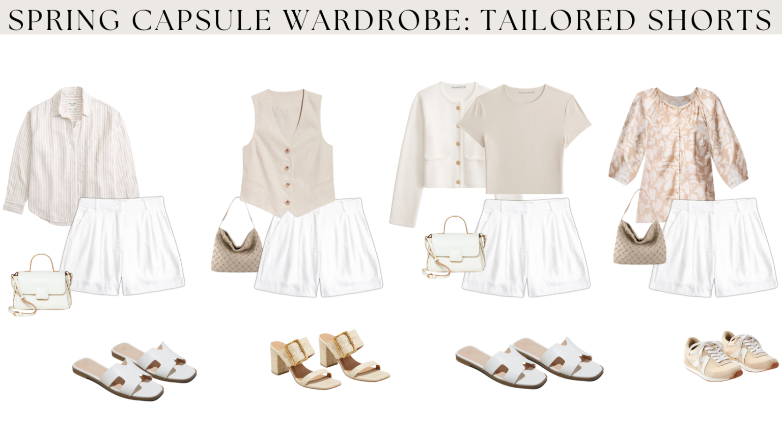 Classic Neutral Spring Capsule Wardrobe 2024 - Affordable by Amanda