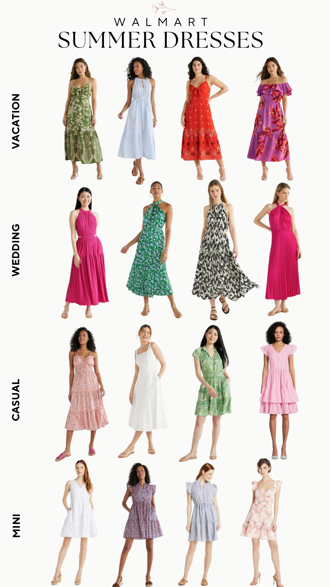 Walmart Cotton Summer Dresses for Women - Dresses at Walmart In-Store - Affordable Summer Dresses from Walmart 2024