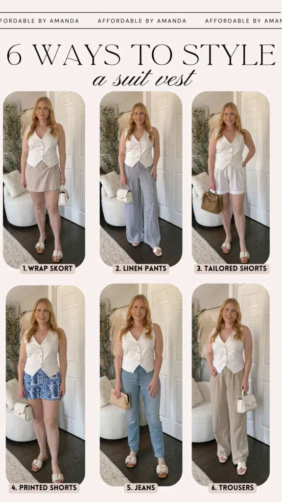 Collage Splicing Casual Suit Vest Pants main image 1