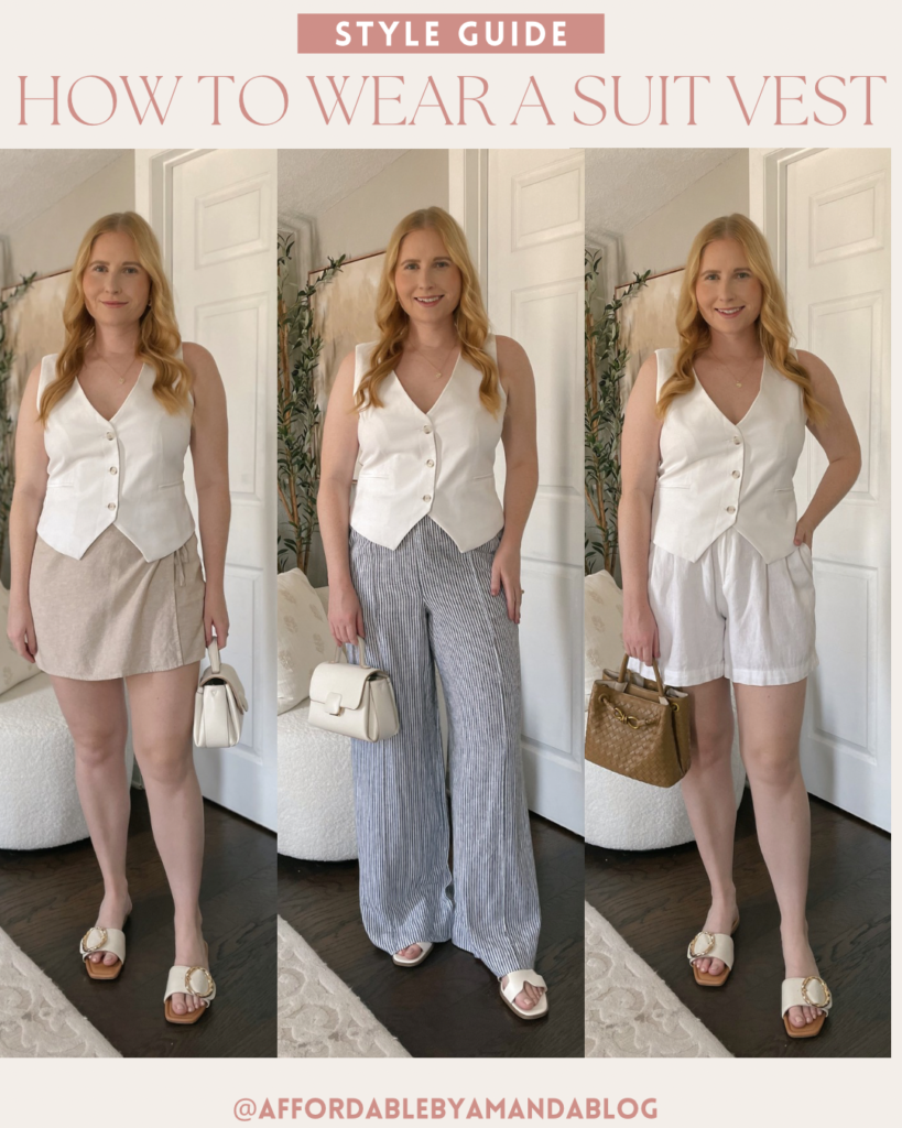 How to Style a Suit Vest - Affordable by Amanda