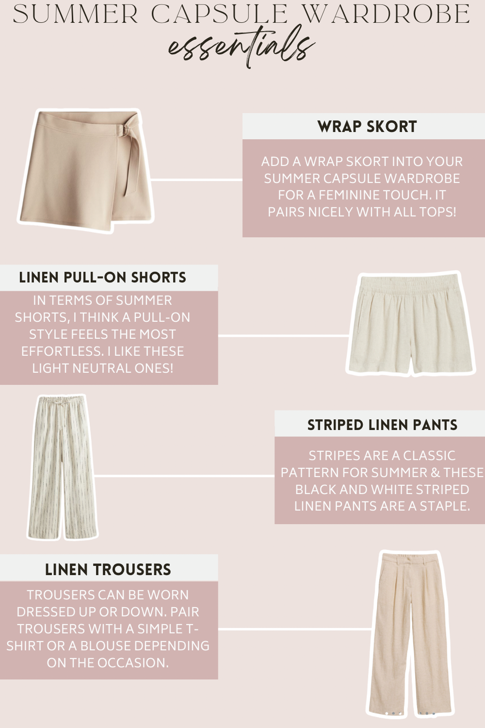 Summer Capsule Wardrobe Essentials 2024 | What are the fashion essentials for summer | How to build the perfect summer wardrobe