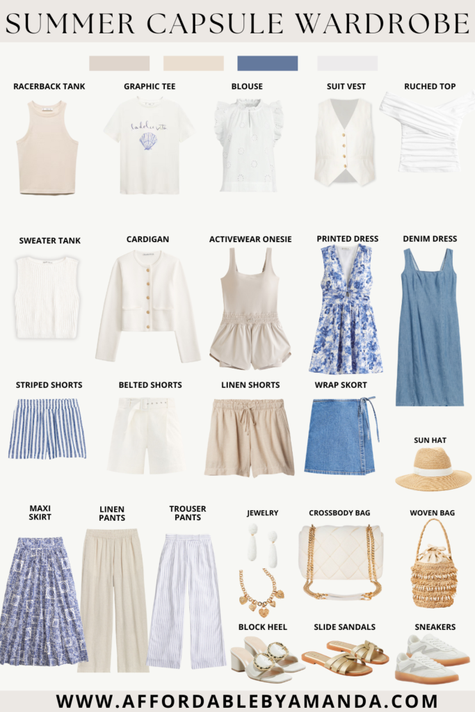 Summer Capsule Wardrobe for Women 2024 - Affordable by Amanda