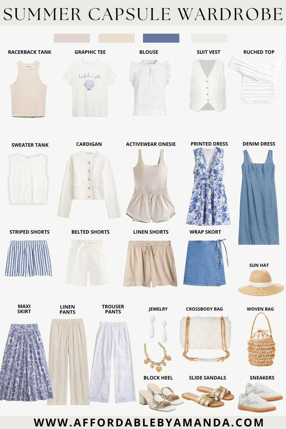 How to Build a Summer Capsule Wardrobe in 2024 | Summer Capsule Wardrobe for Women 2024 | Capsule Wardrobe Ideas 2024