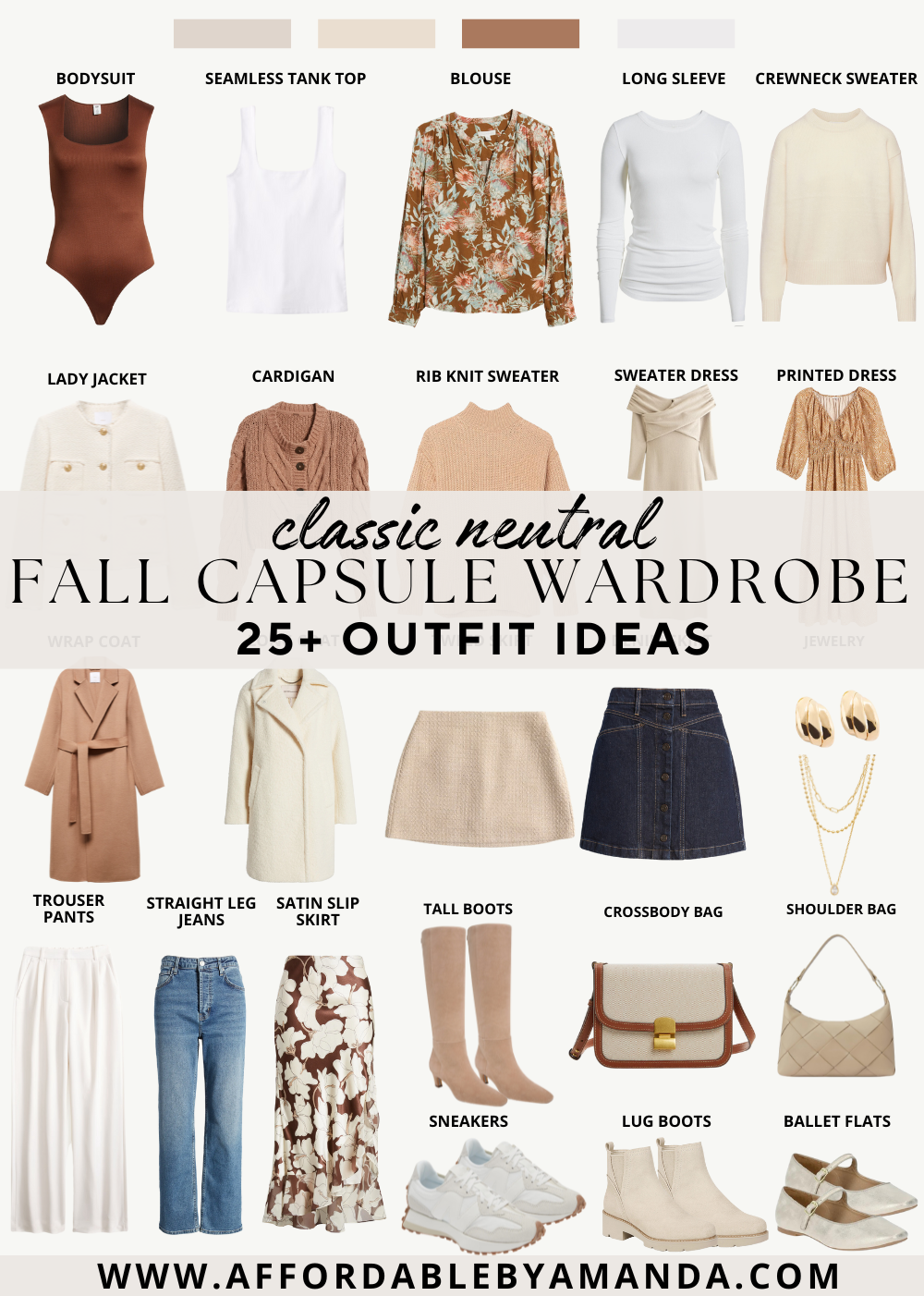 Fall Capsule Wardrobe 2024 | Affordable by Amanda