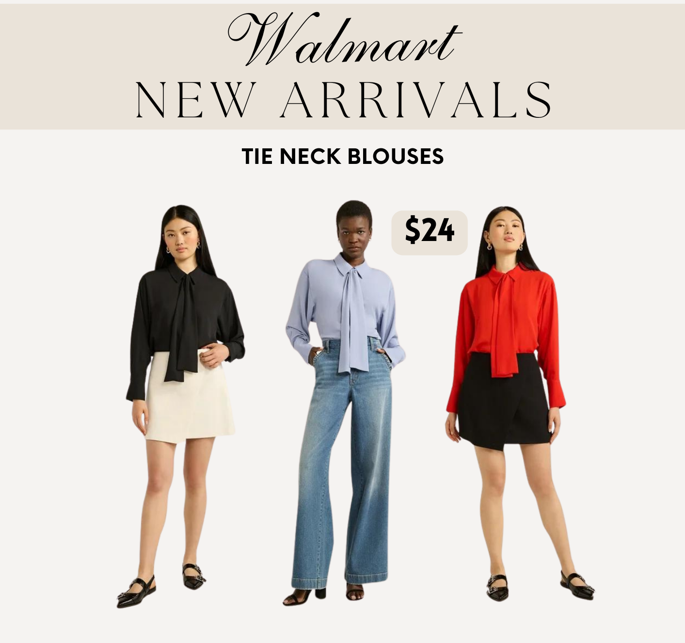 Scoop Women's Tie Neck Shirt with Long Sleeves // work outfit //Teacher Outfit // teacher outfit idea // work blouse // Walmart finds // Walmart fall fashion 2024 #LTKBacktoSchool