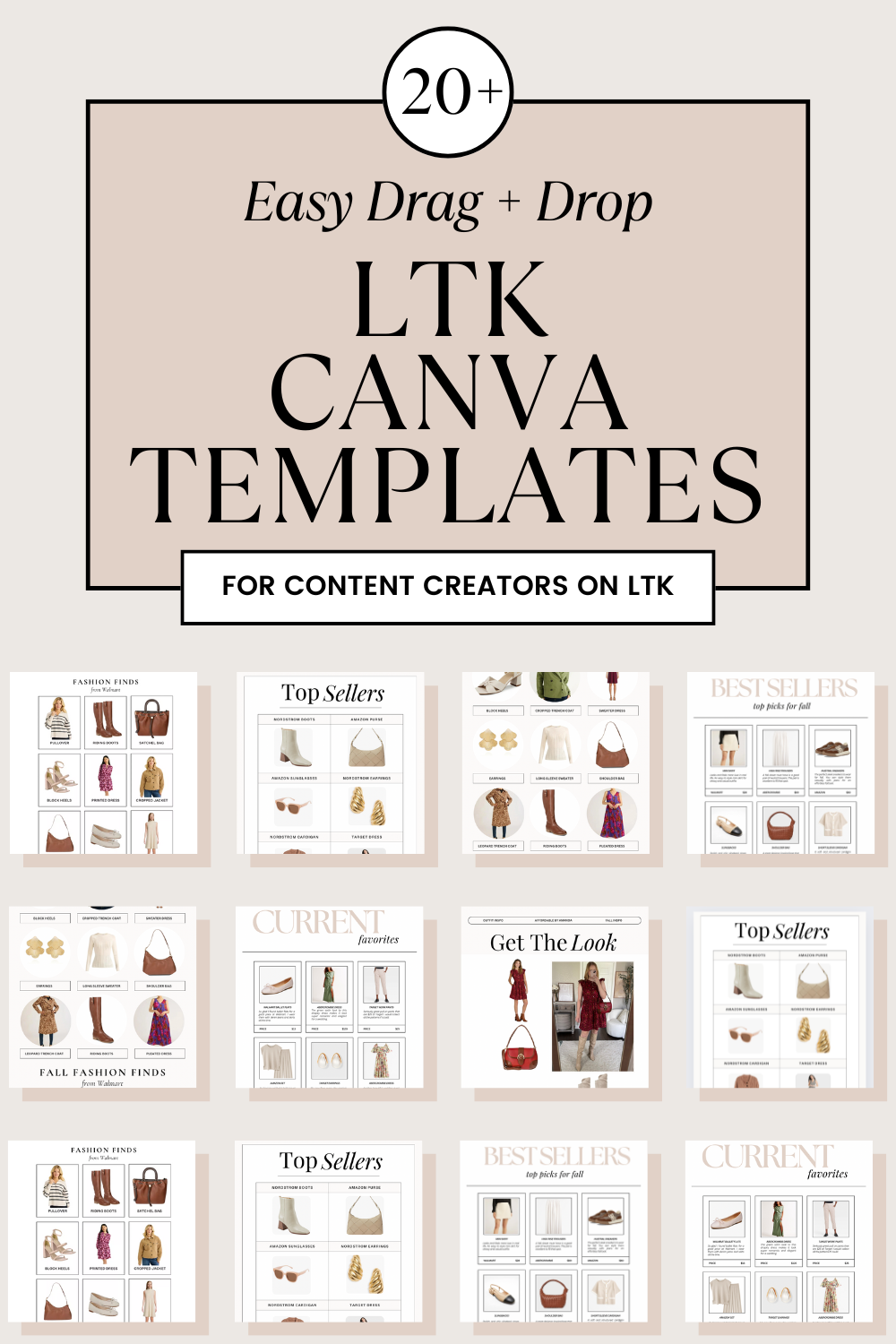 LTK Editable Canva Templates | The BEST Canva Templates for LTK Content Creators