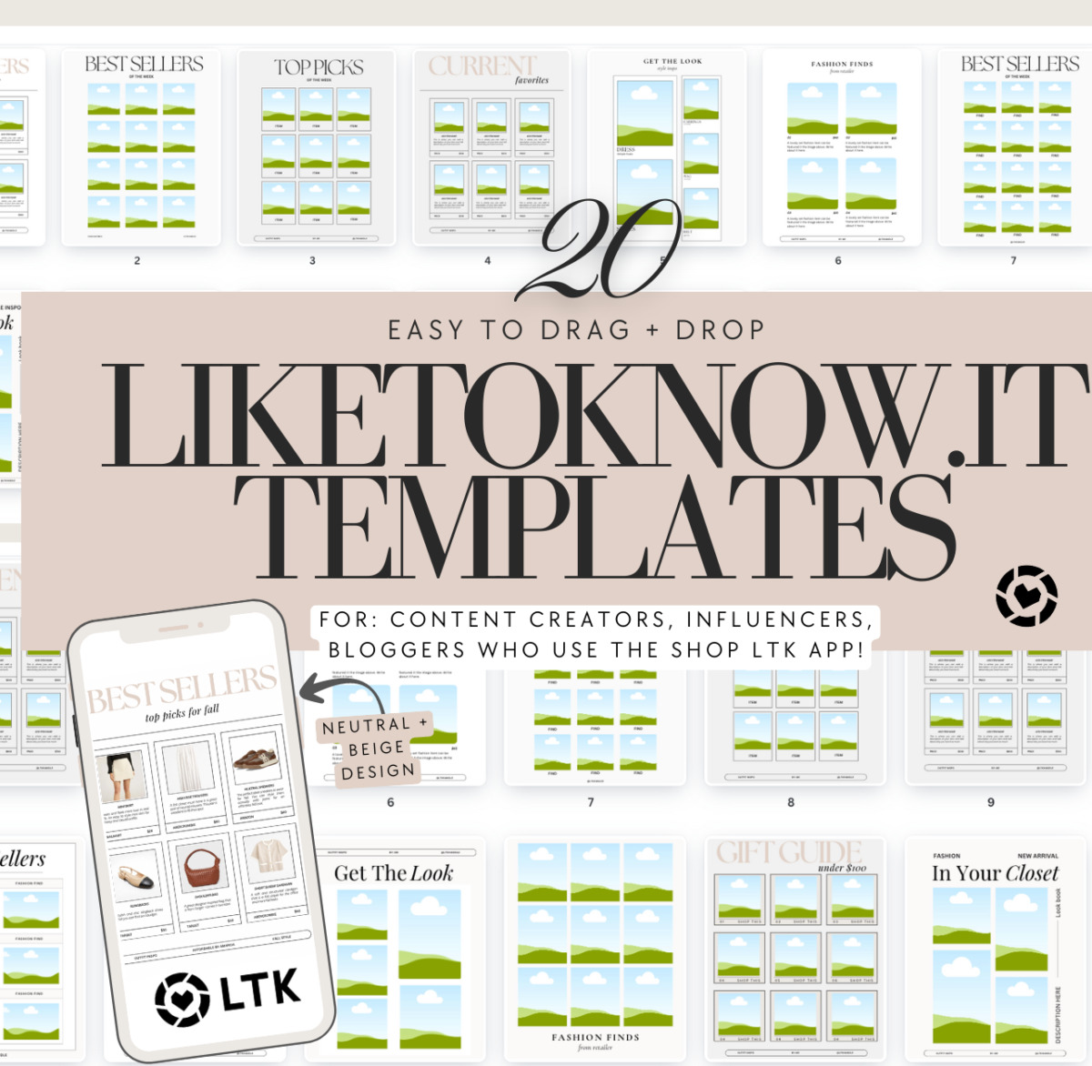 LTK Canva Templates for LTK Creators