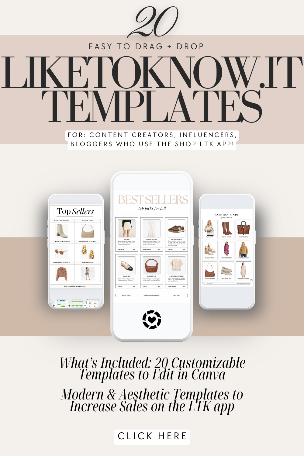 Ltk canva templates | Ltk canva templates | Ltk canva templates download | How to make LTK collages | Ltk collages