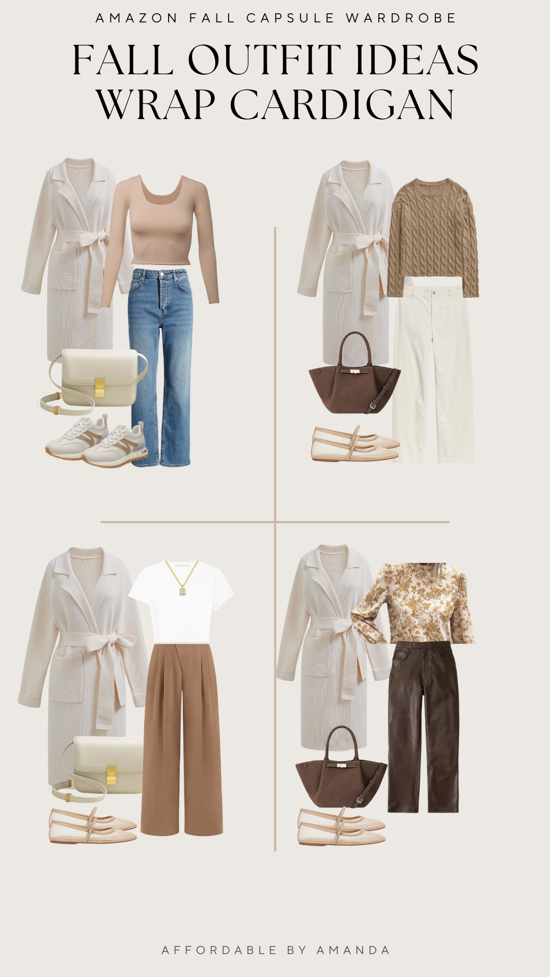 Amazon fall capsule wardrobe 2024 | Autumn capsule wardrobe 2024 | Amazon closet staples | Amazon Influencer capsule wardrobe