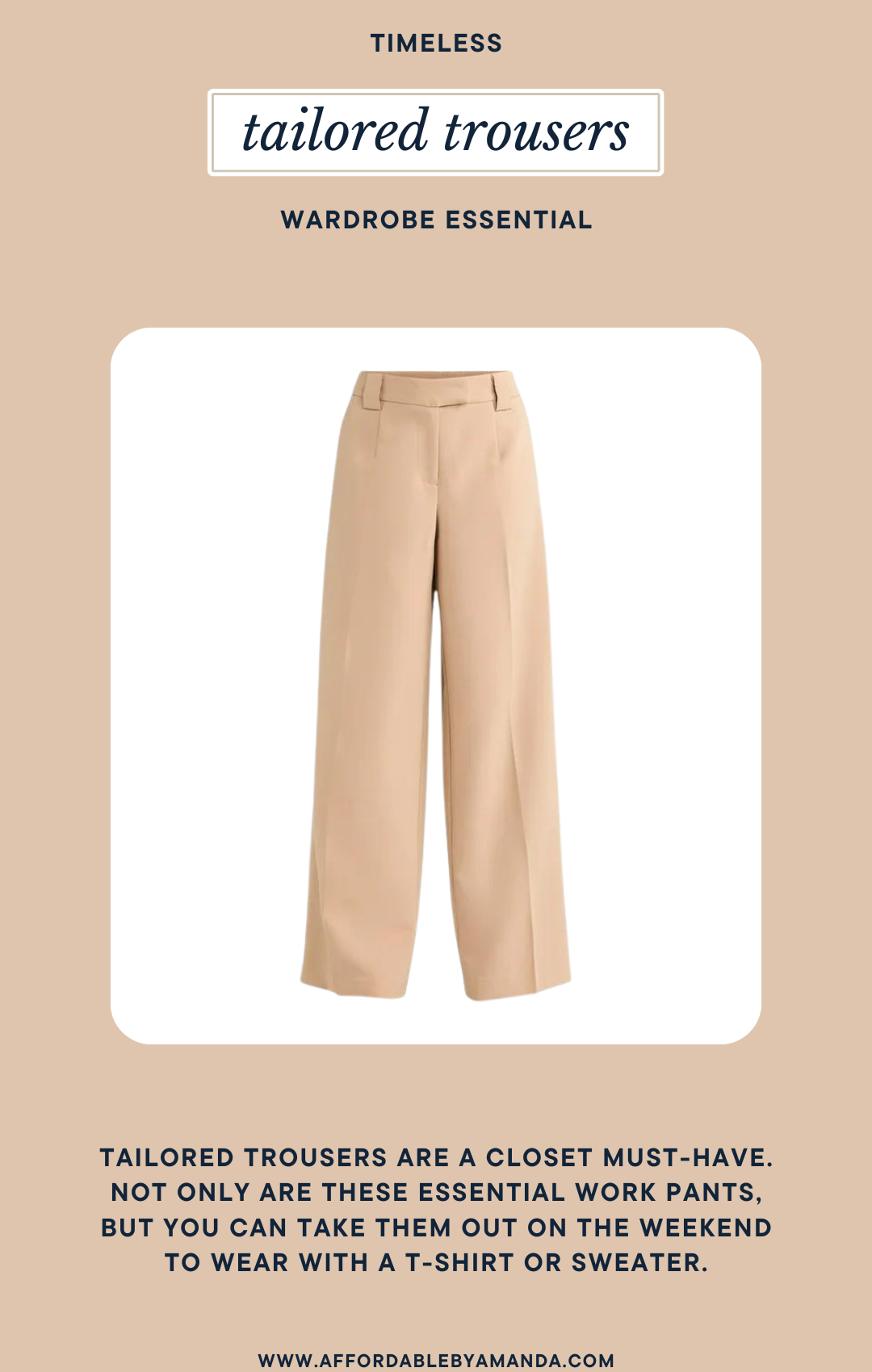 Curve Love A&F Harper Tailored Ultra-Wide Leg Pant