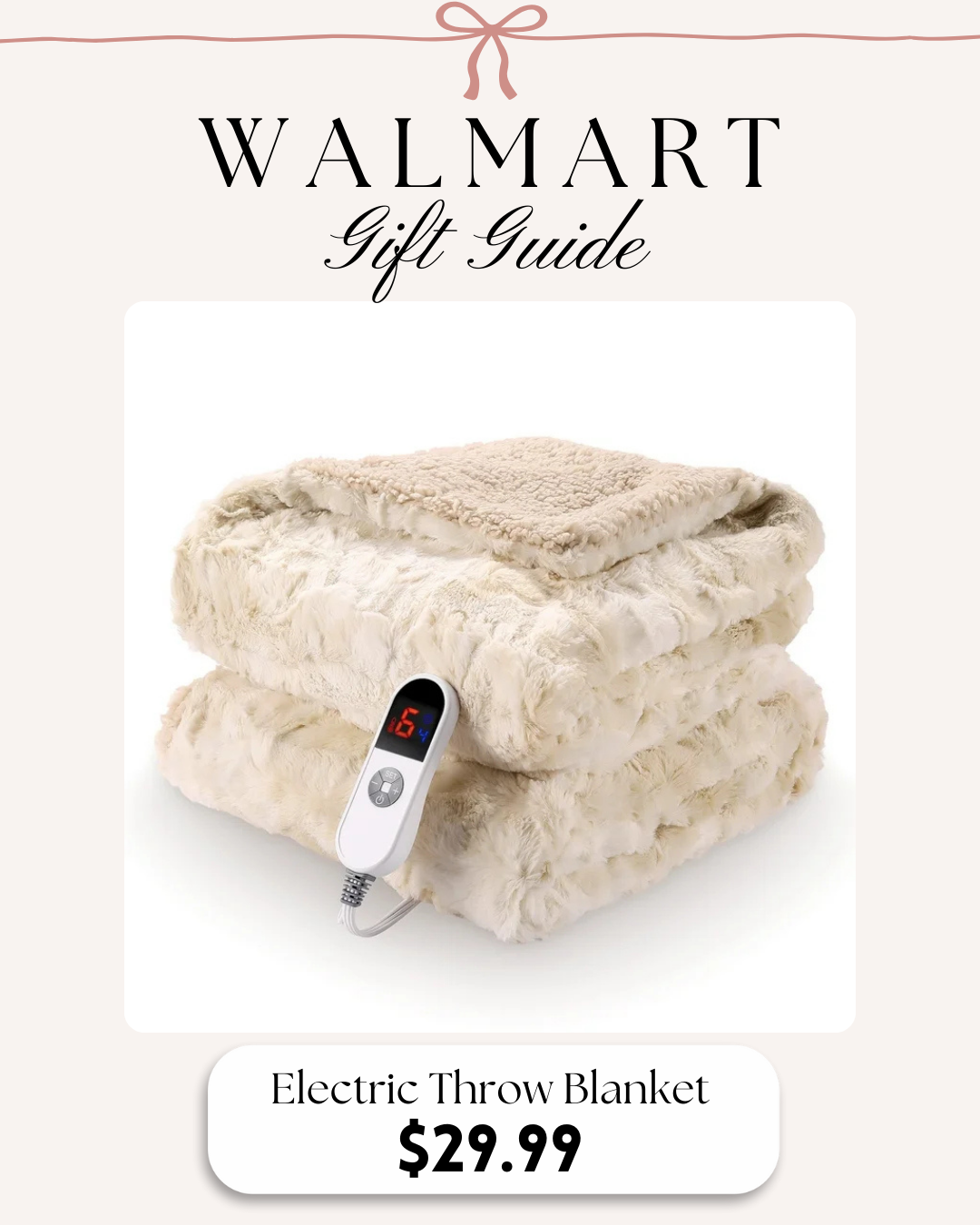 MARNUR Electric Throw Blanket 50" x 60", Soft Faux Fur Heated Blanket with Large LED Display