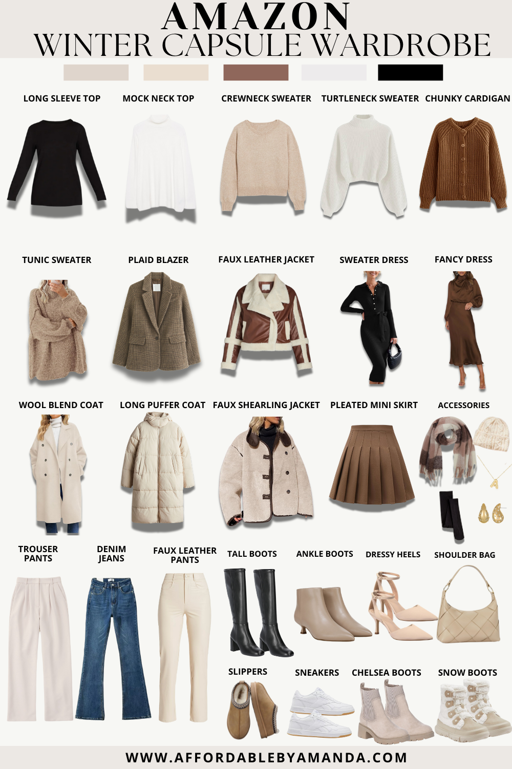 Amazon Winter Capsule Wardrobe 2024 - Amazon Capsule Wardrobe - Capsule Wardrobe For Women - Amazon influencer capsule wardrobe