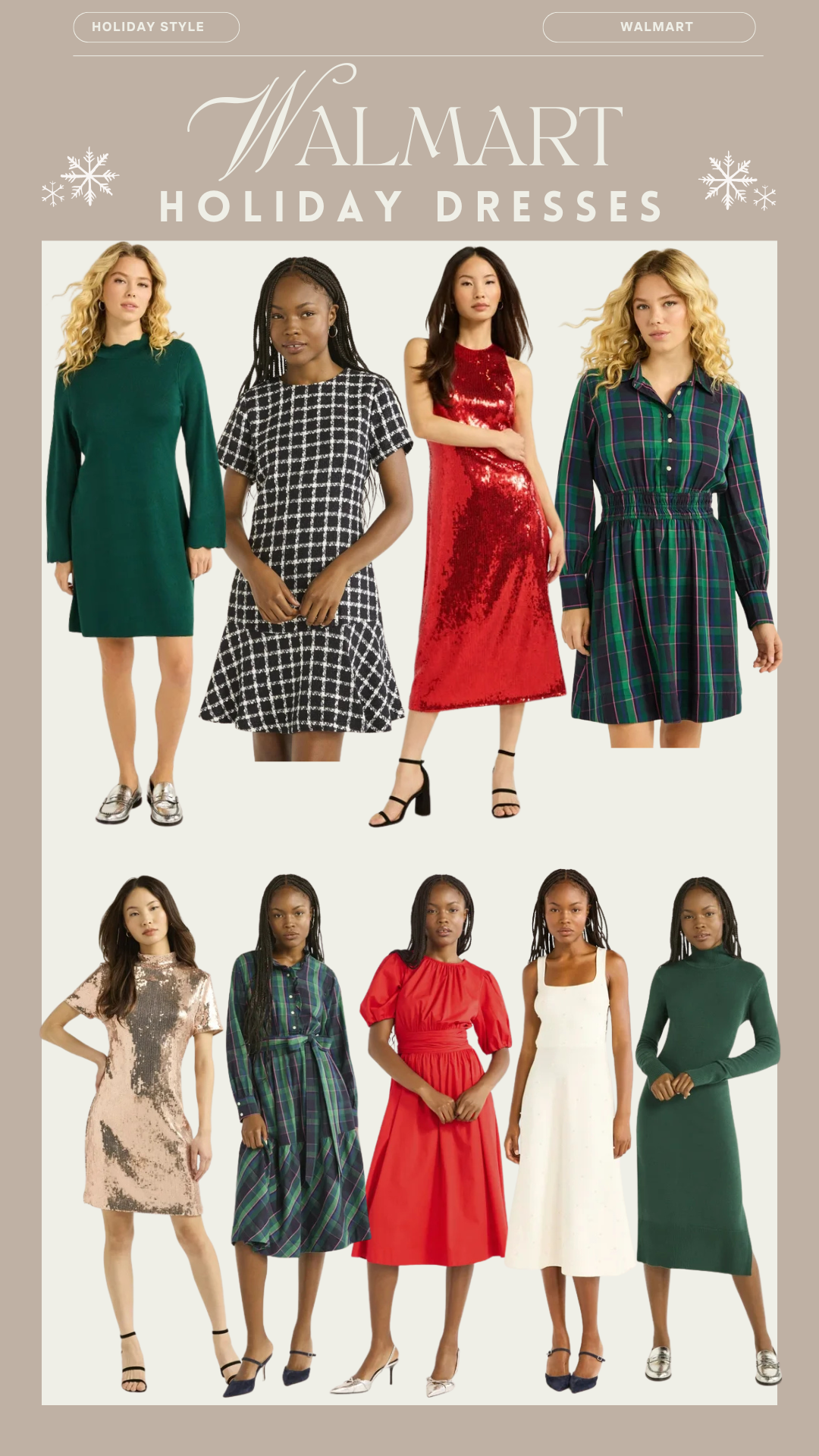 Affordable Holiday Dresses at Walmart | Walmart Womens Holiday Dresses 2024 