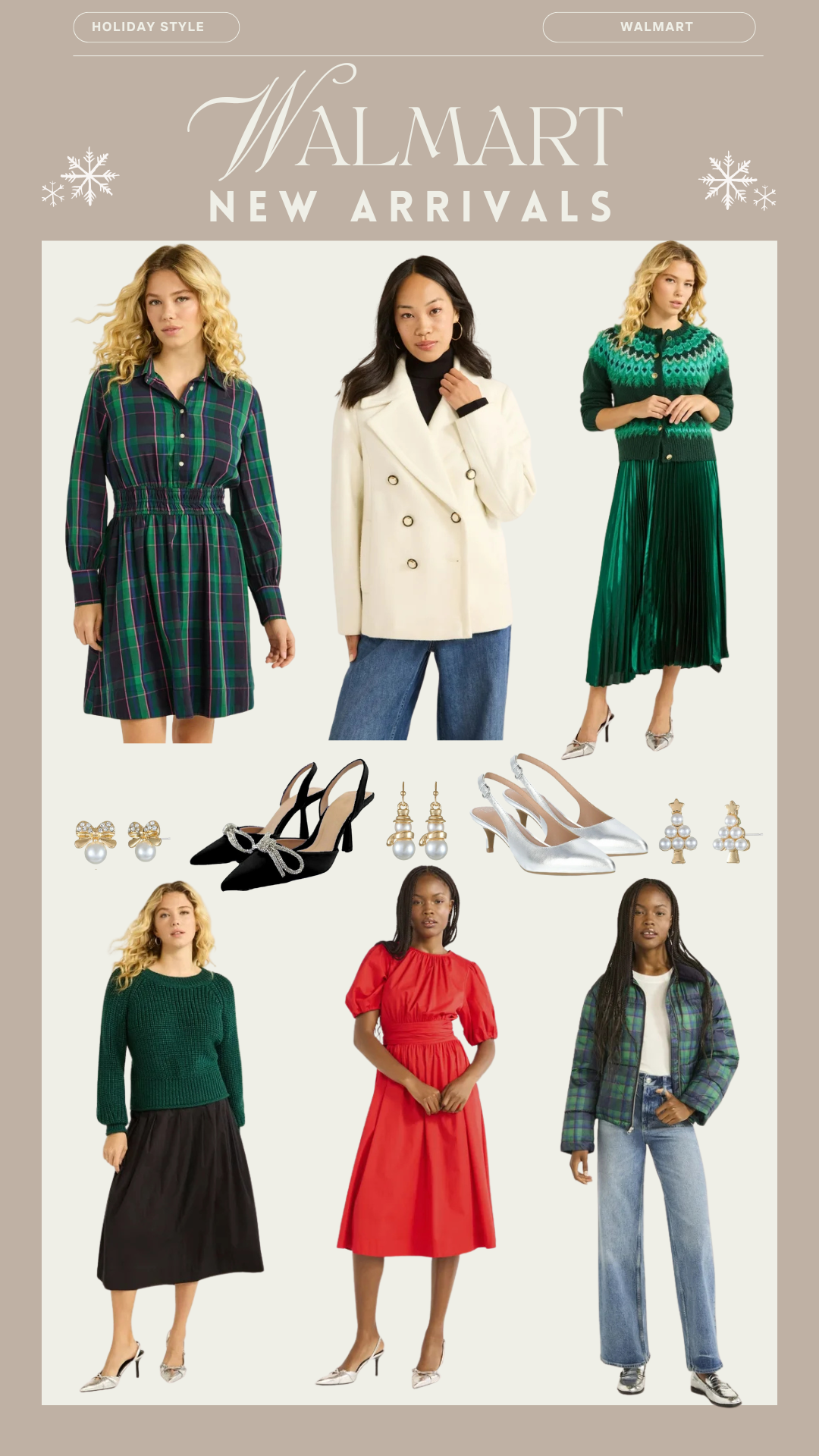 Walmart Womens Holiday Clothing | Women's Holiday Outfits 2024 | Festive (and Affordable!) Holiday Dresses at Walmart