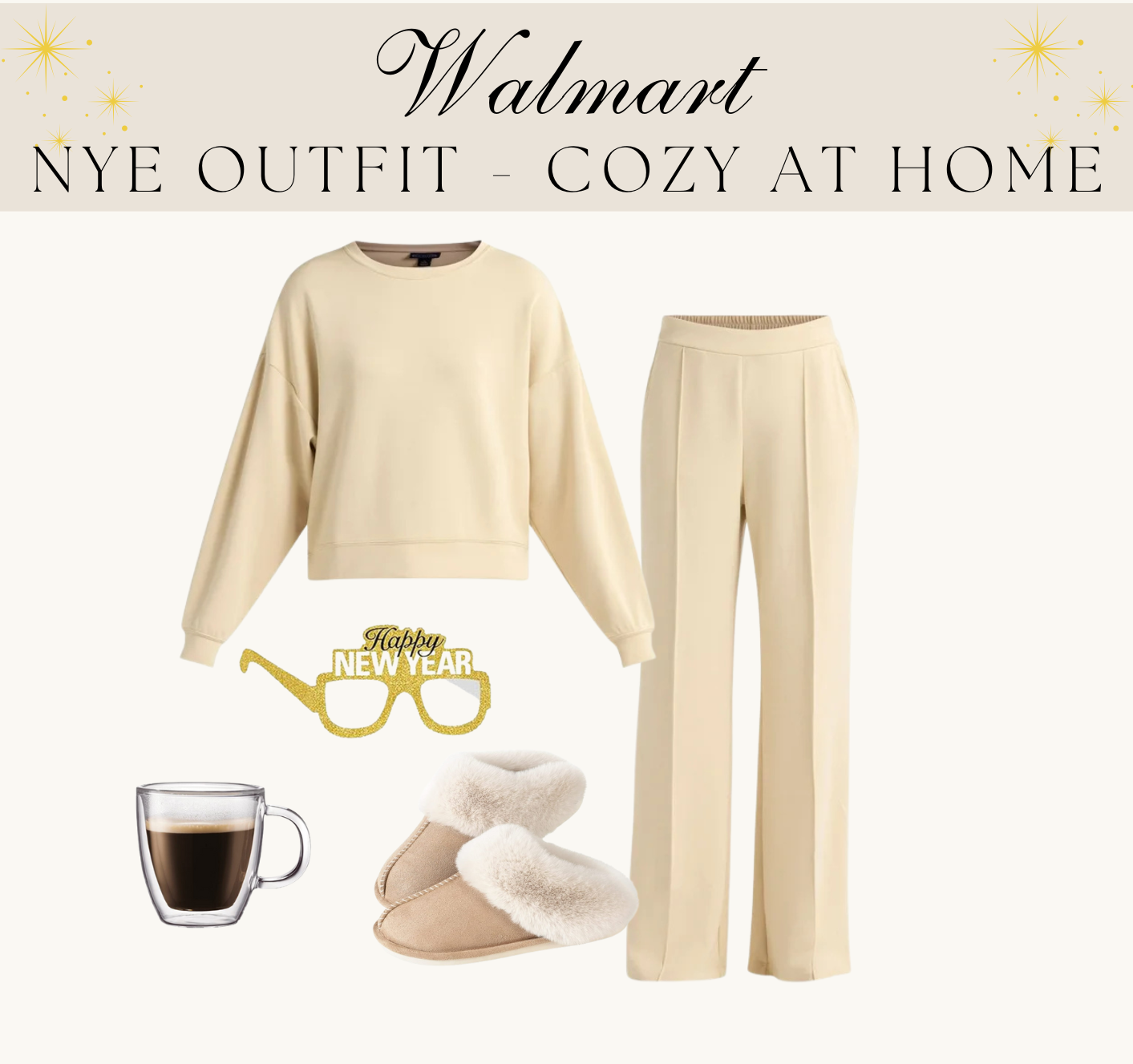 Walmart NYE Outfit Cozy at Home