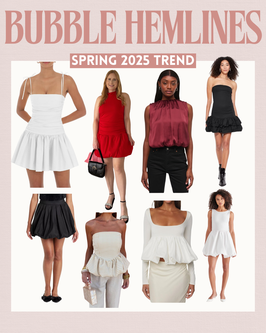 10 Wearable Spring Trends for 2025 - Bubble Hemlines on Trend for Spring 2025 - Affordable by Amanda