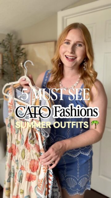 ☀️Florida girl 🤝 affordable summer styles 🌴✨#ad • say “CATO” & I’ll send you info to these adorable summer outfits from @catofashions 

If you’re looking for 🏝️ beachy outfits that are lightweight, comfortable, and perfect for the heat, these finds from Cato Fashions are perfectttt! 

From easy dresses to breezy separates, these looks are perfect for beach days, coastal vacations, weekend brunch, or everyday summer style. ☀️👏

#catofashions #catoconfident #countoncato #mycatocloset summeroutfits affordablefashion vacationoutfits resortwear beachvacation casualstyle midsizefashion everydaystyle summerstyle outfitideas cato fashions , cato outfits , cato summer haul , summer try on haul , Florida Vacation outfit ideas , Florida style inspo, coastal chic fashion finds, resort wear, casual summer outfits, beach vacation outfit ideas