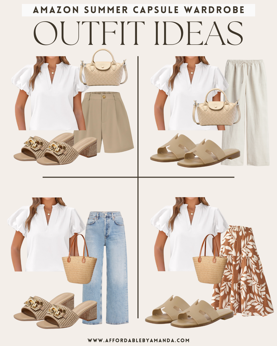 Amazon Summer Capsule Wardrobe Essentials - Save time and money with the perfect summer capsule wardrobe! These Amazon picks are stylish, affordable, and designed to mix and match for all your summer adventures.