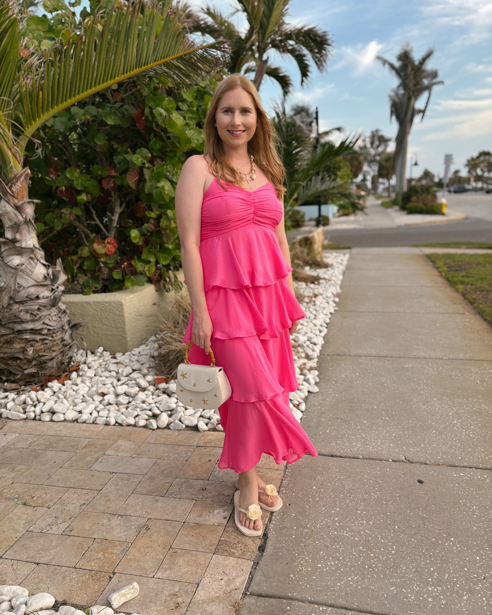 Women's Tiered Ruffle Maxi A-Line Dress - A New Day