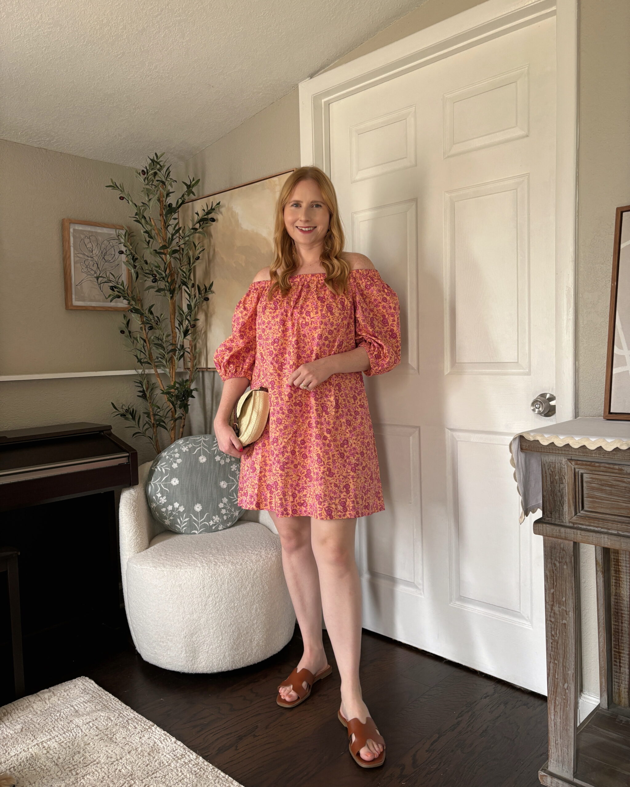 Floral Mini Swing Dress
