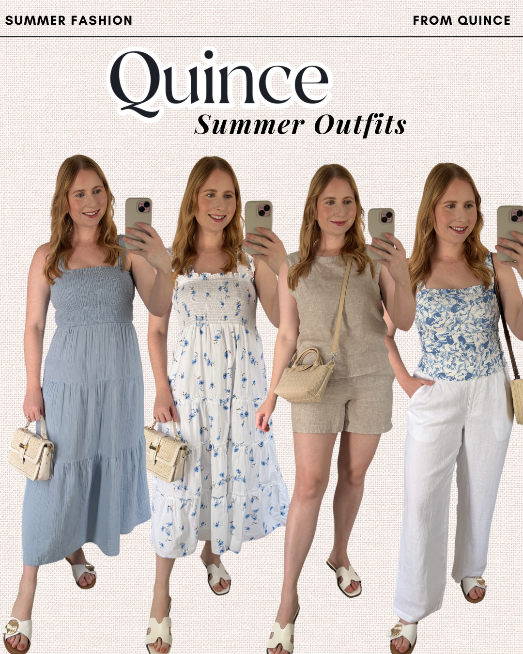 Discover chic and affordable summer outfits from Quince! I’m sharing my favorite lightweight looks that are perfect for warm weather.