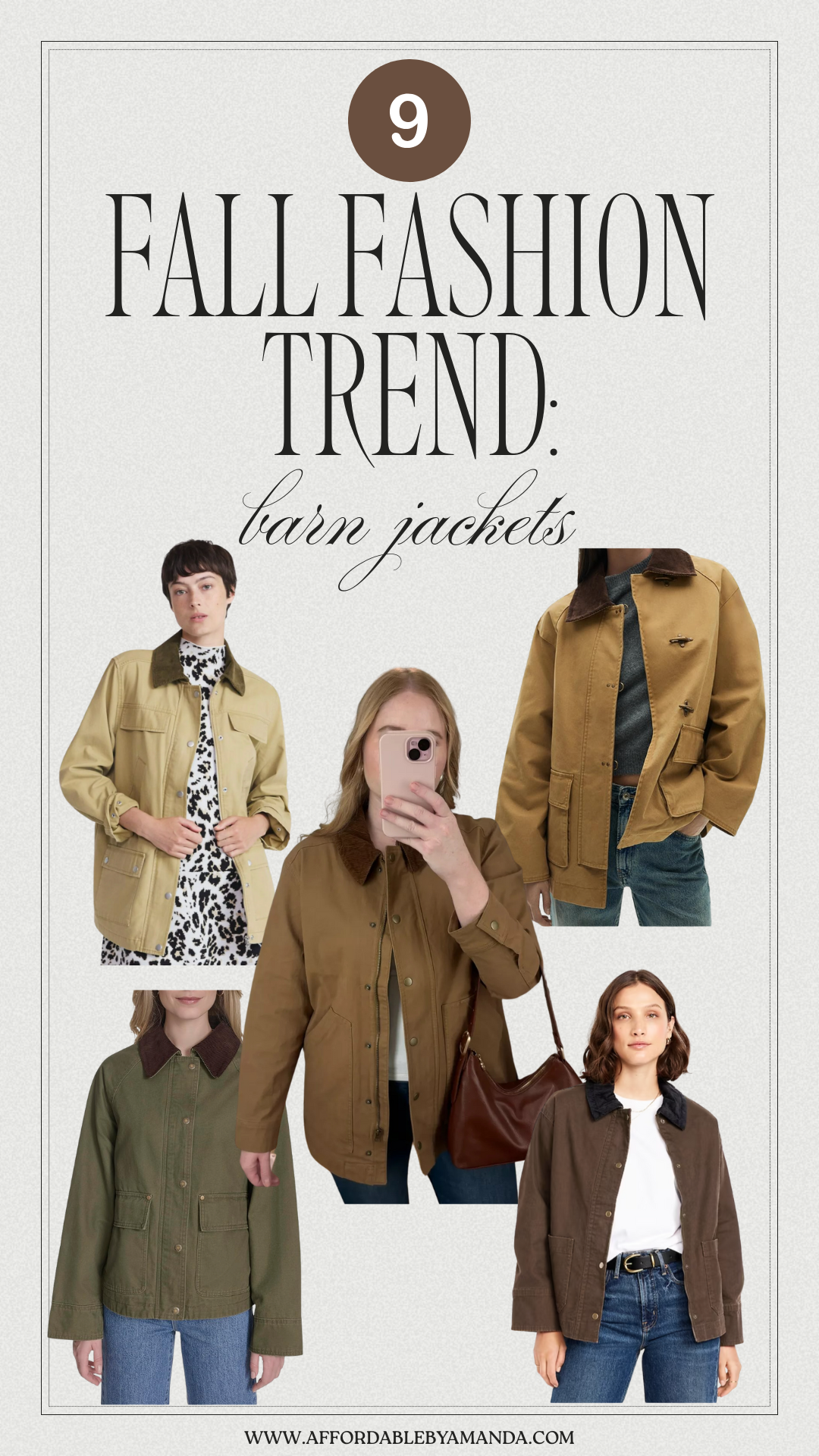 Affordable barn jacket outfit ideas for fall 2025. How to style barn jackets for a classic fall look. Budget-friendly barn jackets to shop this season
