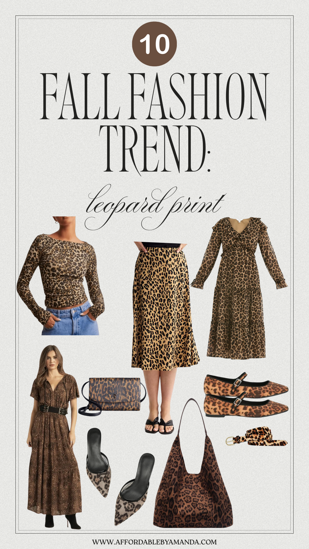 Leopard print outfit ideas for fall 2025. Affordable leopard fashion finds to wear this fall. How to style leopard print as a neutral in 2025