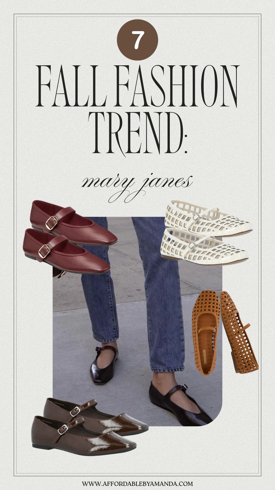 Mary Jane shoe outfit ideas for fall 2025. affordable Mary Janes to style with jeans and dresses. How to wear Mary Jane flats and heels this fall