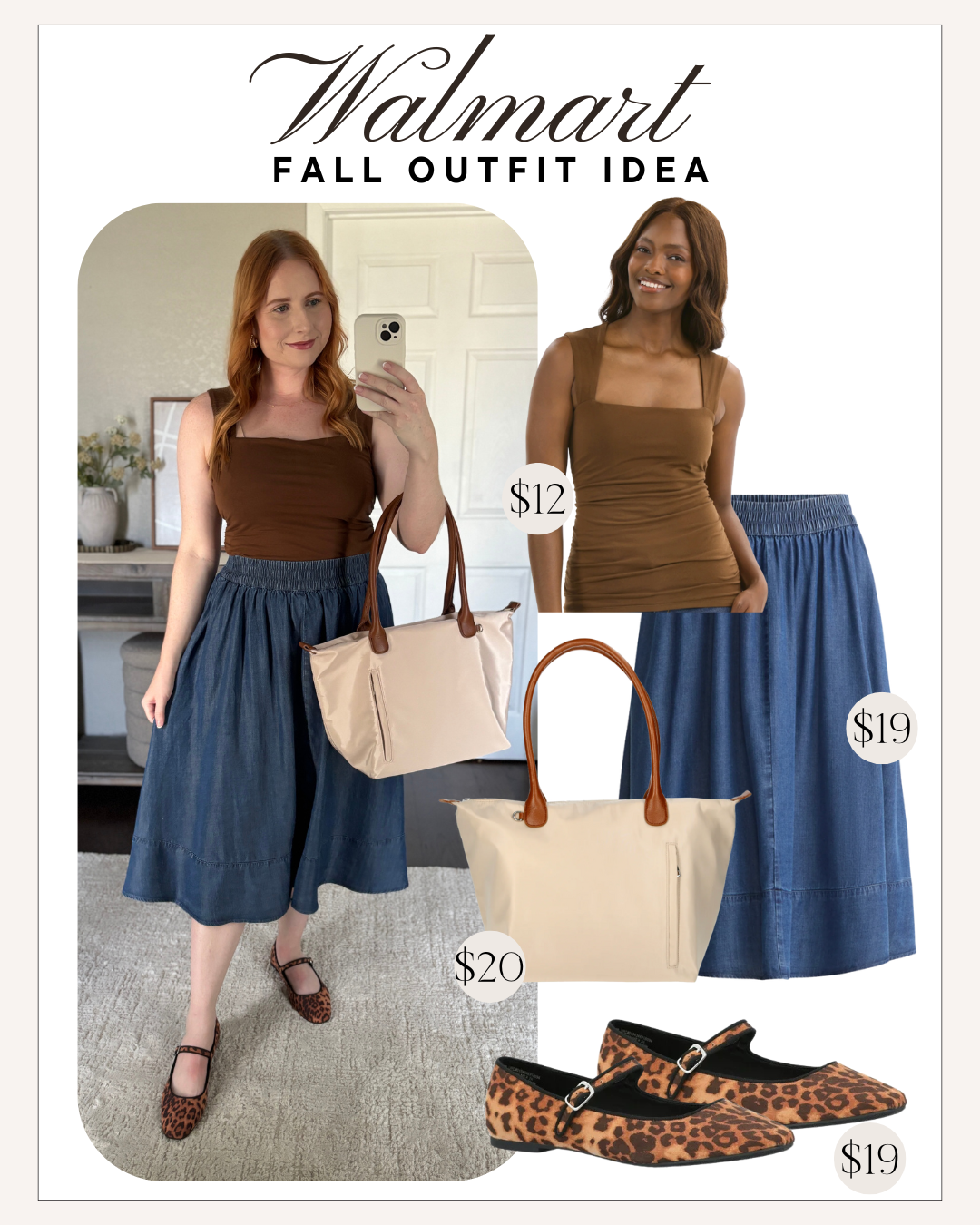 Fall 2025 Walmart outfit inspo for stylish women on a budget. Affordable Walmart fall outfit ideas for everyday wear.
