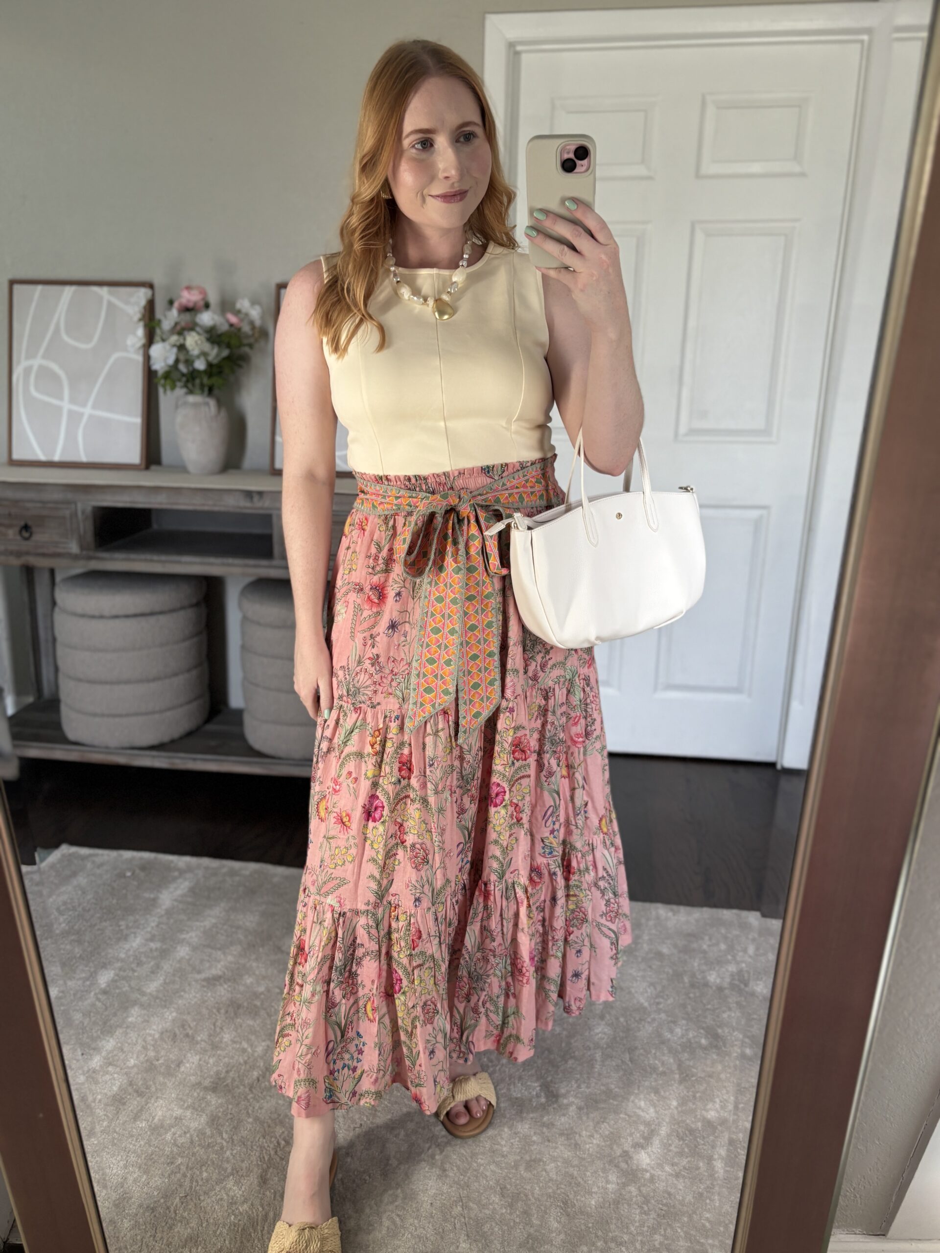 Women's Farmers Market Printed Flare Tiered Maxi Skirt from Kohls