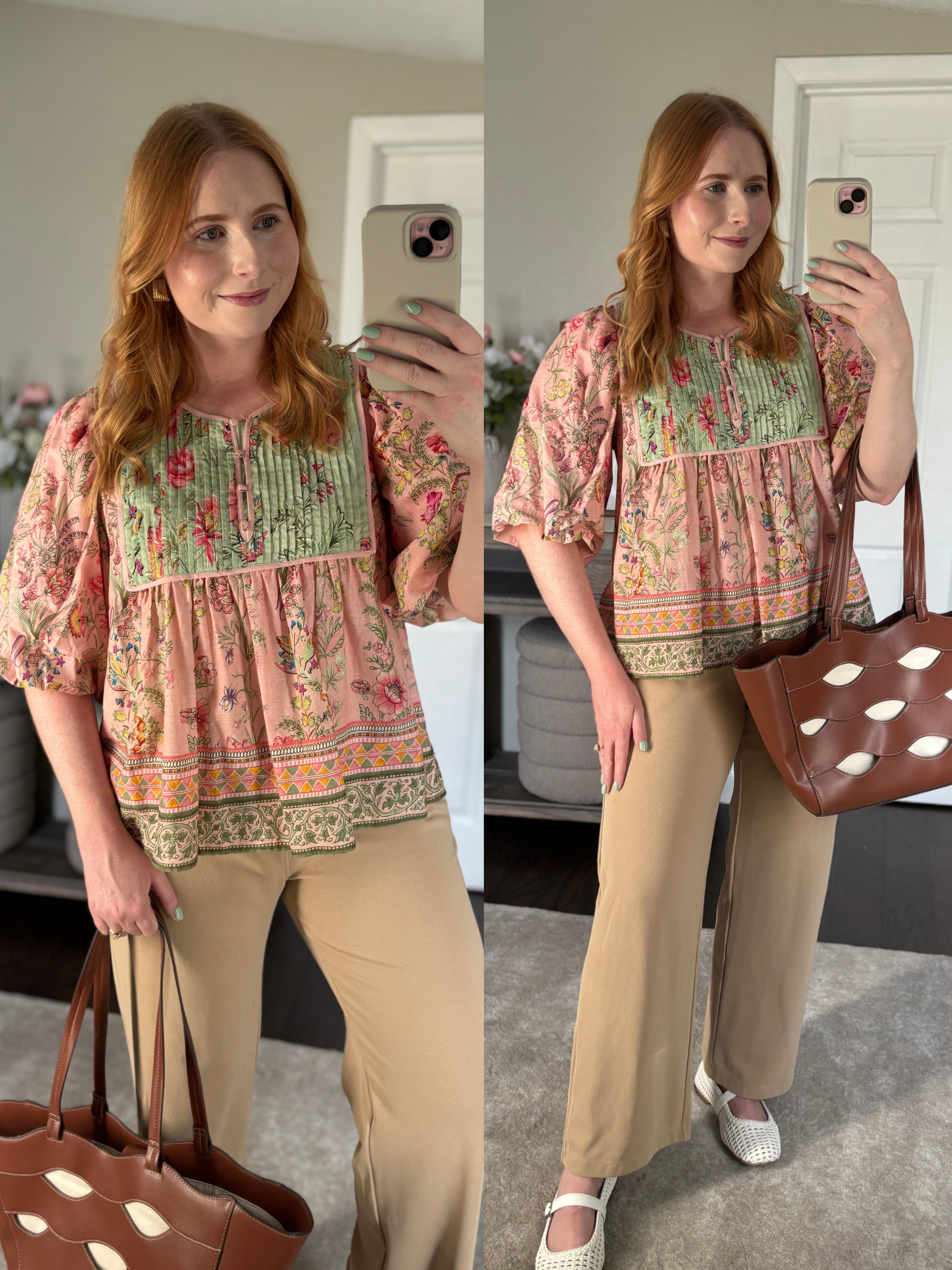 Women's Farmers Market Puff Sleeve Blouse