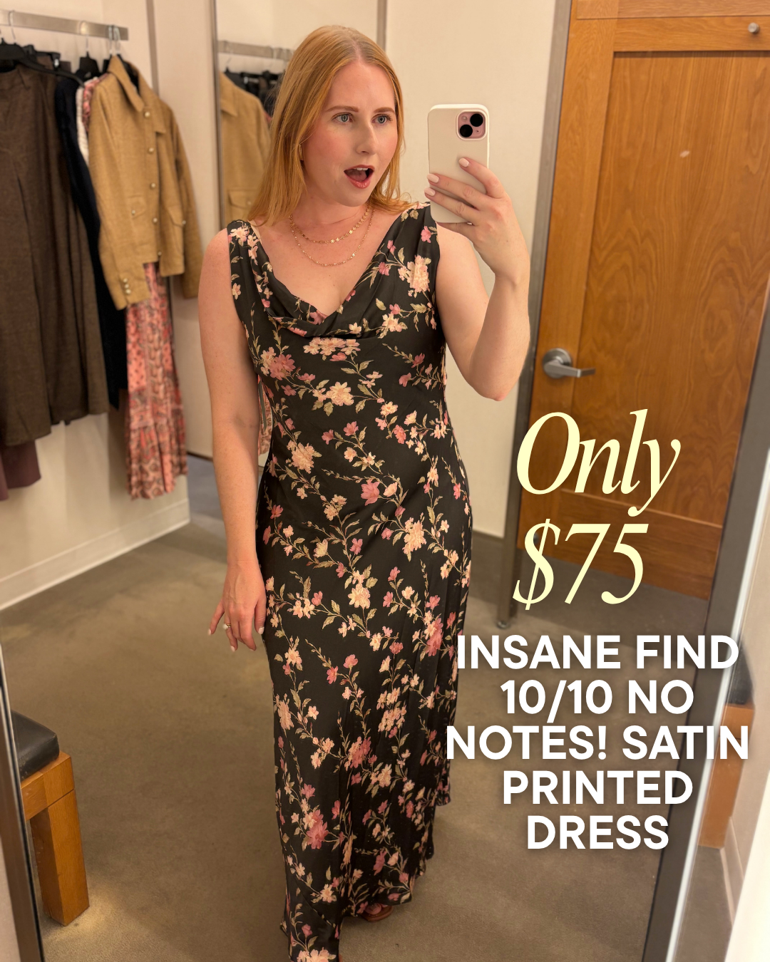 MELLODAY | Print Satin Dress - Nordstrom Anniversary Sale try on