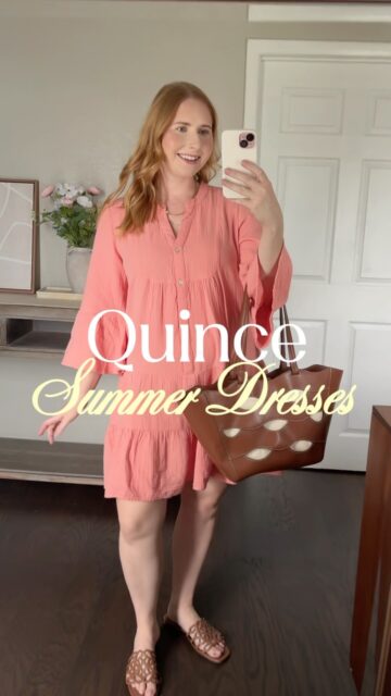 Adorable summer dresses from @onequince ☀️✨ 

F0llow me @affordablebyamanda for more chic trendy dresses and size medium / 10 outfit inspo! 

#onequince #quincepartner #summerdresses #midsizeinspo • summer dresses haul, quince try on haul, quince review, quince dresses, one quince haul, one quince review and try on haul, size medium influencer, size medium fashion creator, Florida fashion influencer
