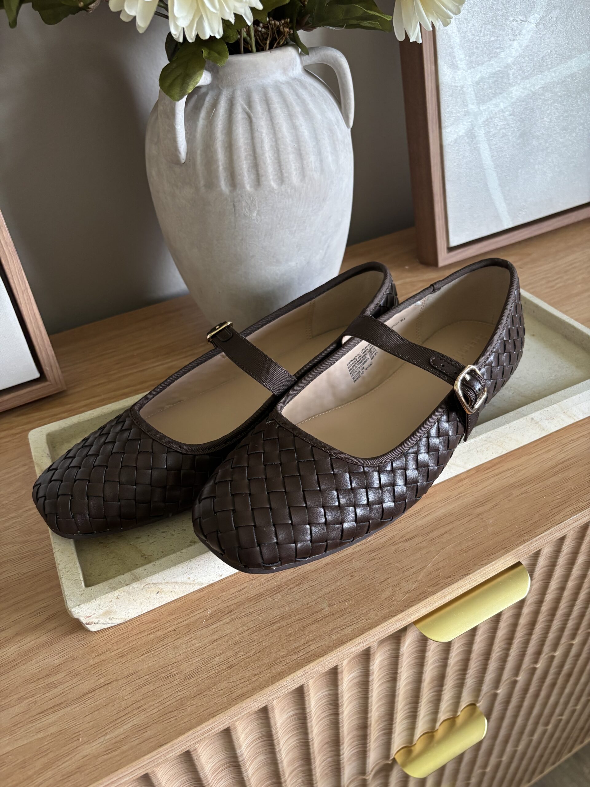 Scenario Women's Woven Mary Jane Flats
